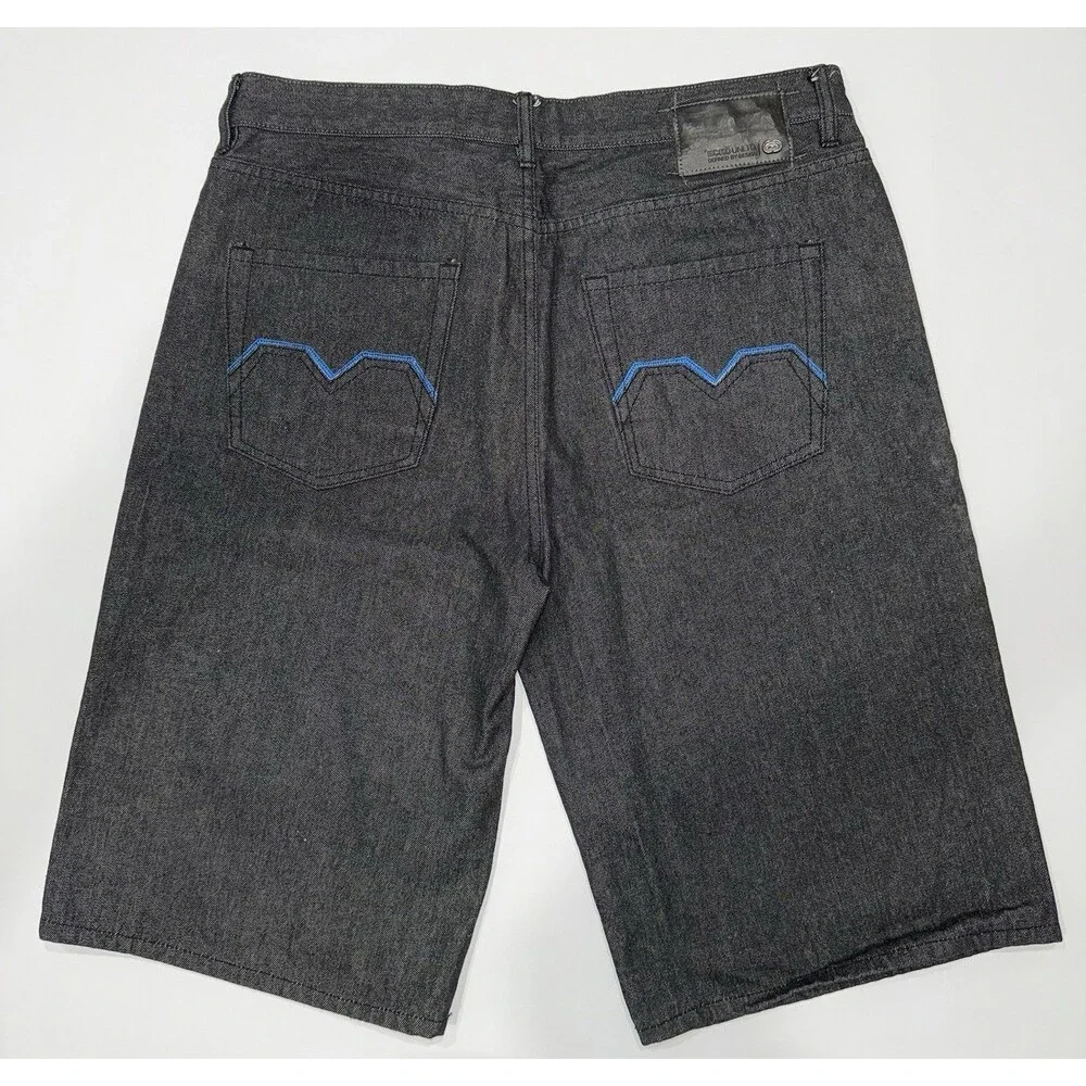 Ecko unltd Bermuda Black Jean shorts‎ SZ W38 Men’s